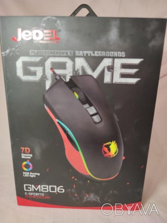 Миша Jedel GM806 з RGB-підсвіткою
 Комп'ютерна ігрова мишка Jedel GM806 з RGB-пі. . фото 1