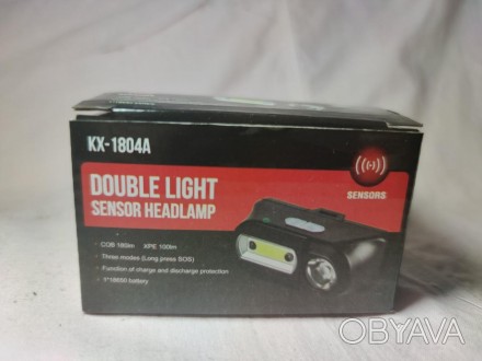 Ліхтарик серії KX 1804A XPE COB зроблений у стилі і має пластиковий корпус, що д. . фото 1