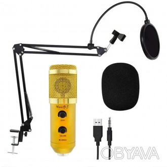 Cтудийный вокальный конденсаторный микрофон с автоматической защитой от перегруз. . фото 1