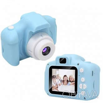 Цифровой детский фотоаппарат - это цифровая камера с симпатичным детским дизайно. . фото 1