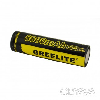 Батарейка BATTERY 18650 Black GreeliteЛитиевые Li-Ion аккумуляторы формата 18650. . фото 1