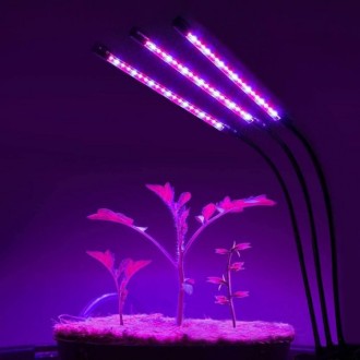 Описание Фитолампы светодиодной для растений Plant Grow Light 8075 с таймером, ч. . фото 6