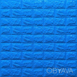 Декоративна 3D панель самоклейка під цеглу Синій 700х770х7мм (003-7)
Декоративні. . фото 1