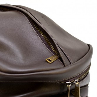 Мужской рюкзак из натуральной телячьей кожи коричневый GC-7340-3md, от украинско. . фото 10