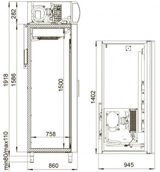 Шкаф увеличенной вместимости с распашными дверьми в алюминиевых рамах с легко за. . фото 3