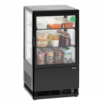 Компактная холодильная витрина в черном цвете емкостью 58 л впечатляет экологичн. . фото 2