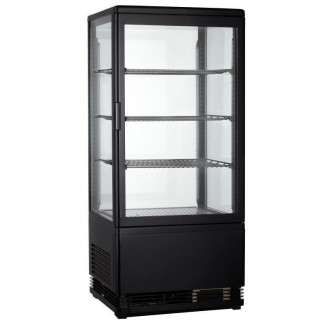 Витрина холодильная чёрная предназначена для демонстрации кондитерских изделий и. . фото 3