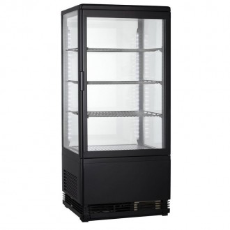 Витрина холодильная чёрная предназначена для демонстрации кондитерских изделий и. . фото 2