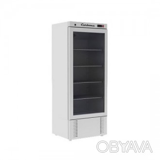 Холодильный шкаф Carboma V700 C (стекло) INOX - это современный элегантный дизай. . фото 1