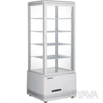Шкаф холодильный наСтольный стекло с 4-х сторон, 4 полки LED подсветка с двух ст. . фото 1