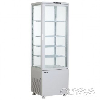 Шкаф холодильный стекло с 4-х сторон, четыре регулируемые полоки температура 0°/. . фото 1