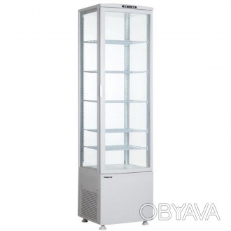 Шкаф холодильный стекло с 4-х сторон, пять регулируемых полок температура 0°/+12. . фото 1