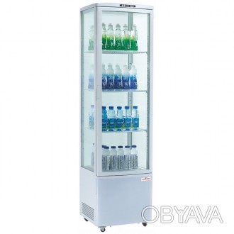 Шкаф холодильный стекло с 4-х сторон, пять регулируемых полок, температура 0°/+1. . фото 1