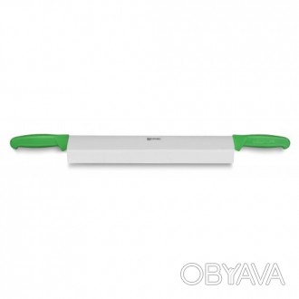 Нож для сыра Fischer №395 400мм с зеленой ручкой. Смотрите этот товар на нашем с. . фото 1