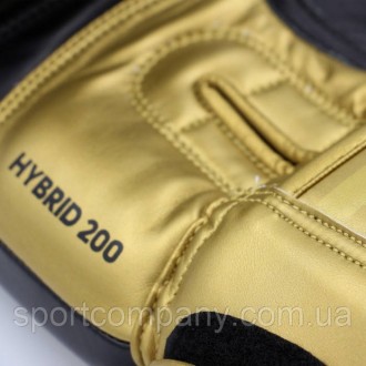 Перчатки боксерские Adidas кожа Hybrid 200 для бокса и единоборств профессиональ. . фото 5