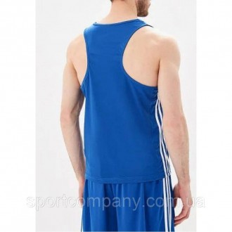 Боксерська форма синя Adidas одяг костюм для боксу змагань Base Punch New шорти . . фото 5