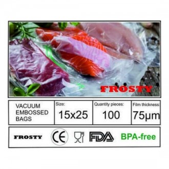 Пакеты вакуумные гофрированные Frosty 01525 100 шт. Кропивницький. фото 1 Пакеты вакуумные гофрированные Frosty 01525 100 шт. Кропивницький. фото 1