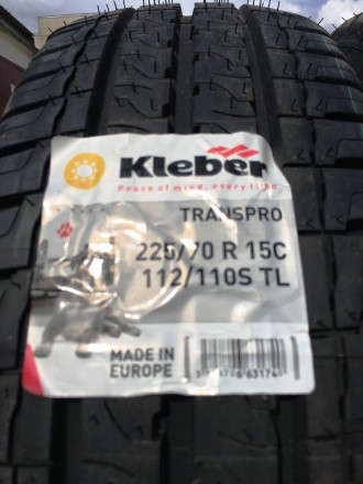 Продам НОВЫЕ летние шины:
225/70R15C 112/110S Transpro Kleber (бренд Франция, п. . фото 4