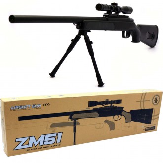 Іграшка Снайперська гвинтівка CYMA ZM51 металева

Автомат іграшка CYMA ZM51 - . . фото 2