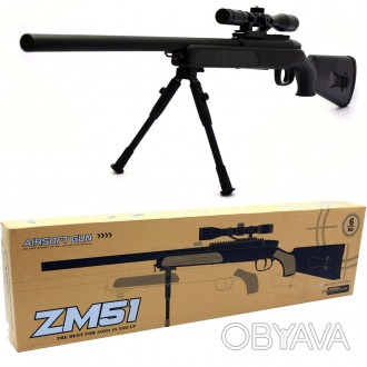 Іграшка Снайперська гвинтівка CYMA ZM51 металева

Автомат іграшка CYMA ZM51 - . . фото 1