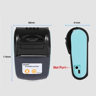 Портативний Bluetooth термопринтер для смартфона PeriPage GZM5811, 203dpi + чохо. . фото 5