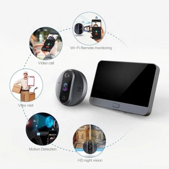 
Наиболее дорогостоящая и функционалная модель в линейке XIAOMI
Видеоглазок WiFi. . фото 5