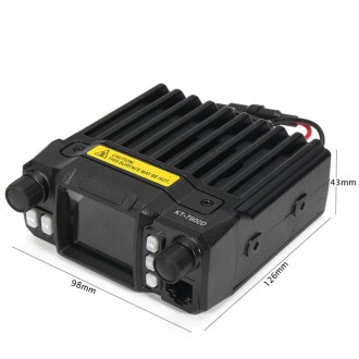 Рація автомобільна QYT KT-7900D + USB-кабель, 4 діапазони VHF/UHF, 10/25W, 200ch. . фото 6