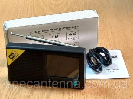 Радиоприемник цифровой/аналоговый DAB/DAB+ FM/AM, Bluetooth 5.0, 2,4 дюймовый ЖК. . фото 7