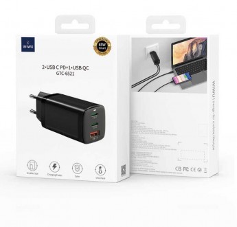Быстрое зарядное устройство Baseus GaN 2 Pro 65W Quick Charger + кабель Type-C С. Київ. фото 1 Быстрое зарядное устройство Baseus GaN 2 Pro 65W Quick Charger + кабель Type-C С. Київ. фото 1