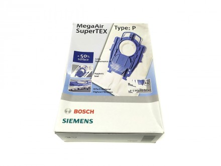 Набор из 4 мешков тип Pдля пылесоса Bosch, Siemens 00468264 + фильтр.
Совместимо. . фото 2