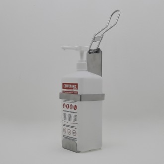 Локтевой дозатор c антисептиком Септоплюс-ультра 1л EDW1К WS металлик RAL 7100
Н. . фото 5