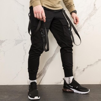 
 
 Карго штаны с лямками
- Размеры: S, M, L, XL
- Цвета: черный
- Ткань: хлопок. . фото 11