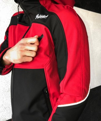 
 
 Мужская куртка Round (бордово-черная) изготовлена из двухслойного материала . . фото 4