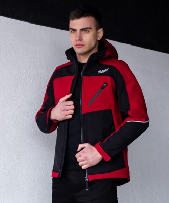 
 
 Мужская куртка Round (бордово-черная) изготовлена из двухслойного материала . . фото 5