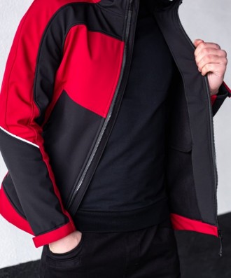 
 
 Мужская куртка Round (бордово-черная) изготовлена из двухслойного материала . . фото 8