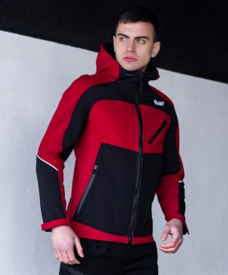 
 
 Мужская куртка Round (бордово-черная) изготовлена из двухслойного материала . . фото 9