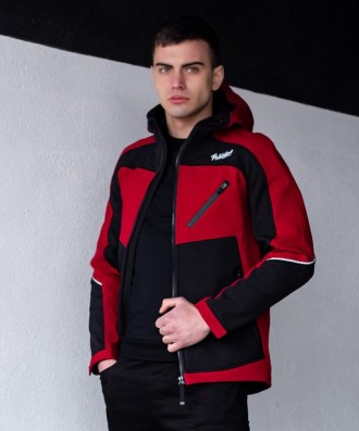 
 
 Мужская куртка Round (бордово-черная) изготовлена из двухслойного материала . . фото 6