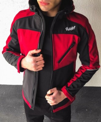 
 
 Мужская куртка Round (бордово-черная) изготовлена из двухслойного материала . . фото 3