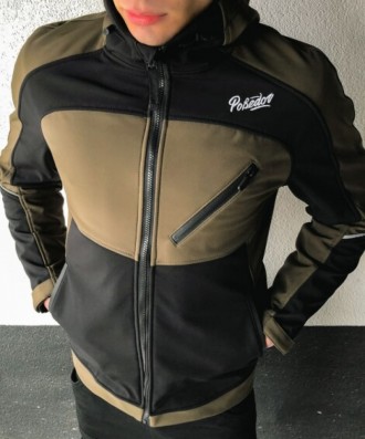 
 
 Мужская куртка (хаки-черная) изготовлена из двухслойного материала Soft Shel. . фото 5