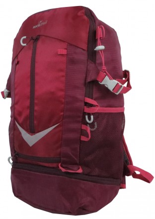Легкий походный, спортивный рюкзак с дождевиком 30L Rocktrail IAN389063 bordo, б. . фото 2