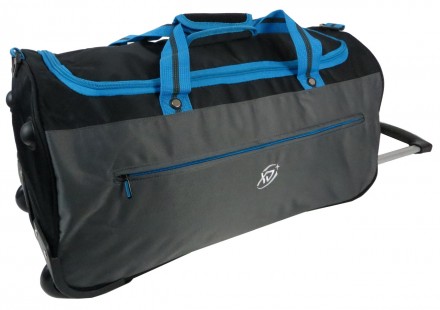 Дорожная сумка на колесиках 42L TB275-22 blue, черная с синим
Описание сумки:
	С. . фото 2