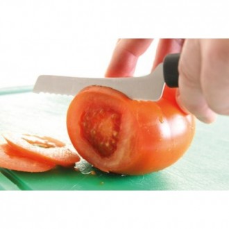 Нож для томатов зубчатое лезвие 110 мм отлично подойдет как для профессиональной. . фото 3