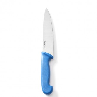 Профессиональный кухонный поварской нож для рыбы HACCP. Синяя ручка позволяет ле. . фото 2