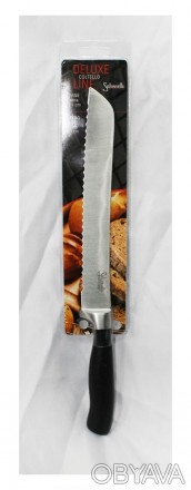 
 Нож для хлеба нерж. 21 см, серия DELUXE, Производитель "Salvinelli" Италия. 
В. . фото 1