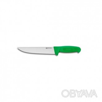 Нож для обвалки мяса Fischer №10 140мм с зеленой ручкой. Смотрите этот товар на . . фото 1