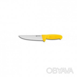 Нож для обвалки мяса Fischer №10 170мм с желтой ручкой. Смотрите этот товар на н. . фото 1