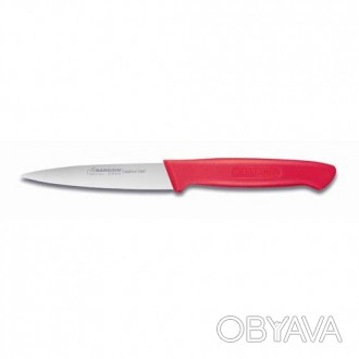 Нож для чистки овощей №337 100мм с красной ручкой. Смотрите этот товар на нашем . . фото 1