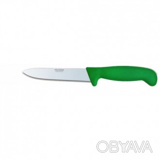 Нож кухонный Polkars №39 150мм с зеленой ручкой. Смотрите этот товар на нашем са. . фото 1