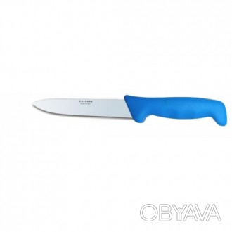 Нож кухонный Polkars №39 150мм с синей ручкой. Смотрите этот товар на нашем сайт. . фото 1