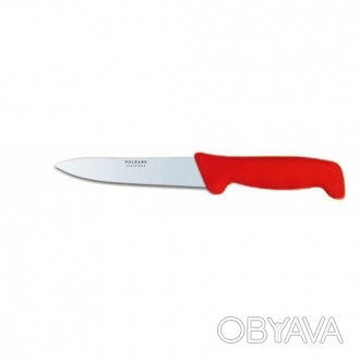 Нож кухонный Polkars №40 125мм с красной ручкой. Смотрите этот товар на нашем са. . фото 1
